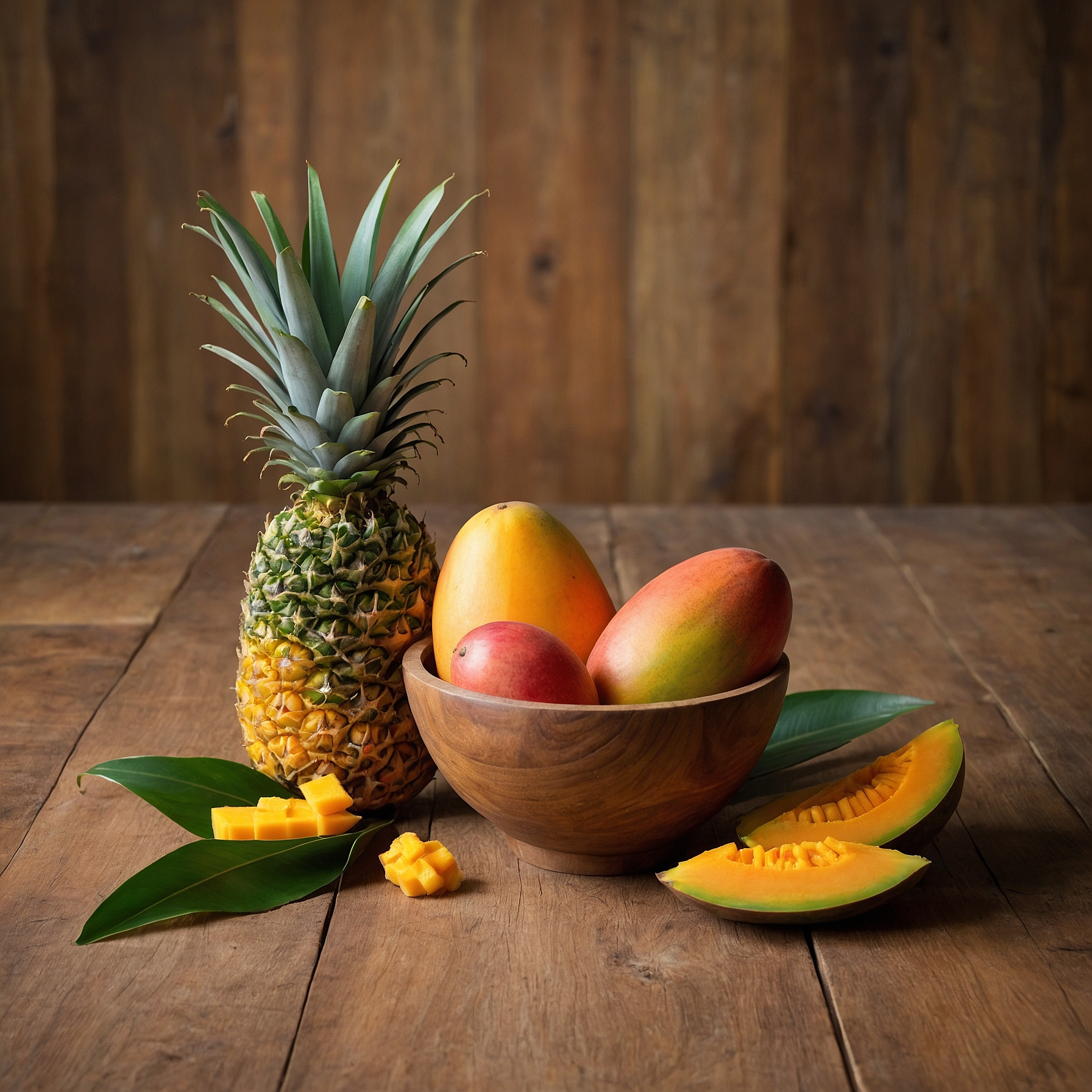 Default_tropical_mix_of_mango_papaya_and_pineapple_in_a_cup_fo_0